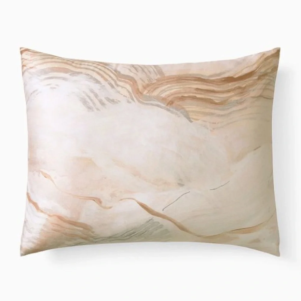 ISO WEST ELM | Silky Tencel Geode Sham - Terracotta